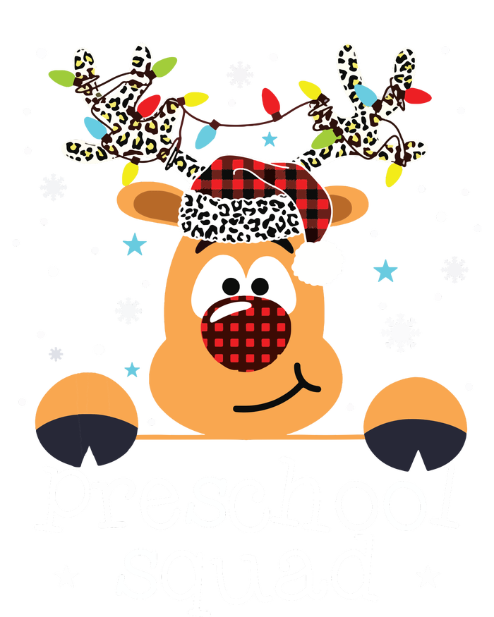 Preschool Team Plaid Reindeer Santa Hat Teacher Christmas Mesh Reversible Basketball Jersey Tank