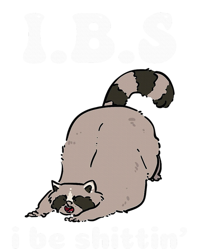 Ibs I Be Shittin Funny Raccoon Sustainable Knit Beanie