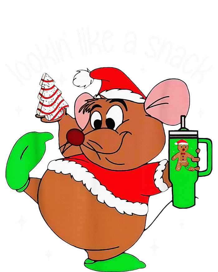 Out Here Looking Like A Snack Funny Mouse Christmas T-Shirt