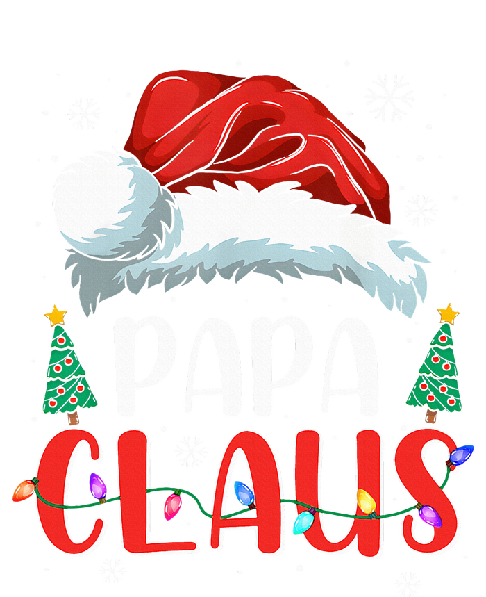 Papa Claus Christmas Lights Pajama Family Matching Sweatshirt Cinch Pack Bag