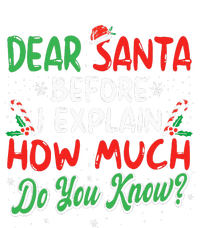 Dear Santa I Can Explain Funny Christmas High Crown Mesh Back Trucker Hat