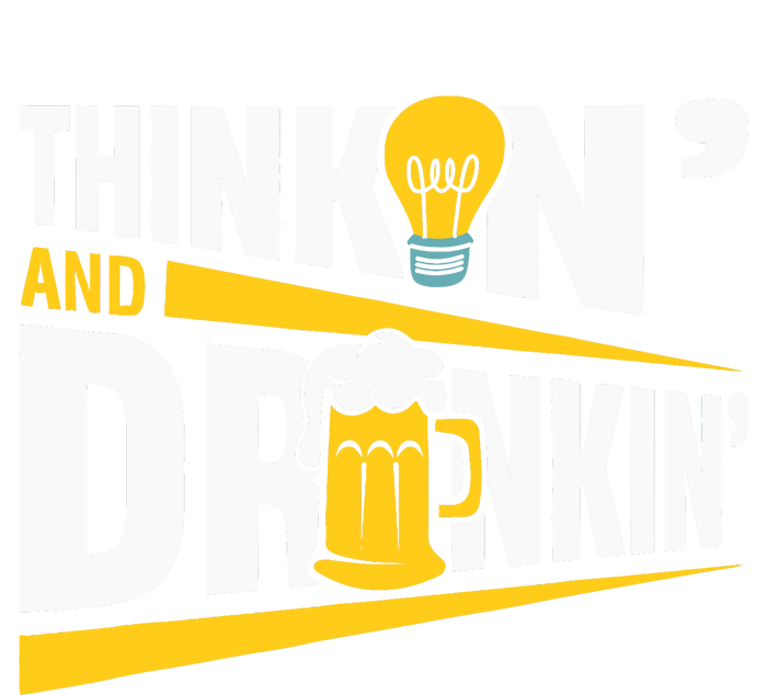 Thinkin And Drinkin | Pub Quiz Game | Trivia Night Striped Beanie with Solid Band