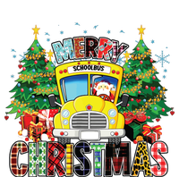 Merry Christmas School Bus Driver Santa Claus And Xmas Trees Grommeted Golf Towel