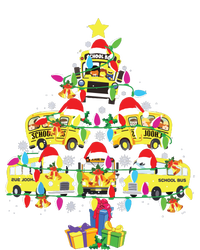 School Bus Christmas Tree Funny Santa Bus Driver T-Shirt