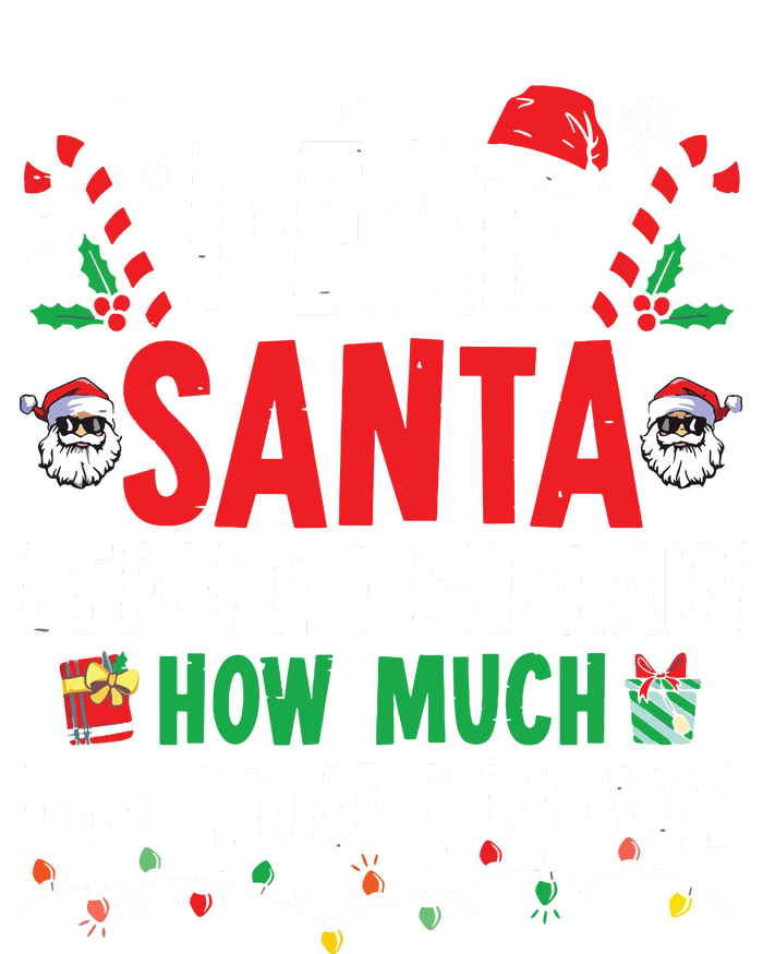 Dear Santa I Can Explain Funny Christmas Women's Pullover Hoodie