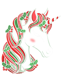 Cute Candy Cane Unicorn Christmas Matching Top Gift T-Shirt