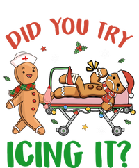 Did You Try Icing It Christmas Gingerbread Nurse Squad Funny Gift Tie-Dye Long Sleeve Shirt