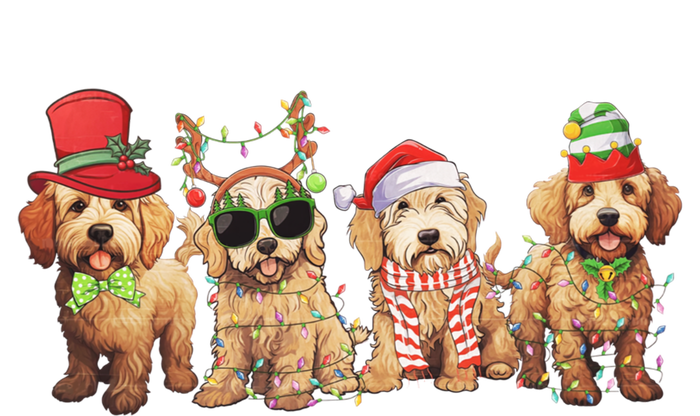 Golden Doodle Christmas Dogs Xmas Lights Christmas Xmas Tree Gift T-Shirt