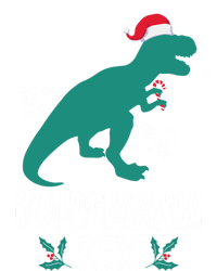 Grandmasaurus Trex Matching Family Christmas Dino Outfit Gift Women's Long Sleeve Flannel Pajama Set 