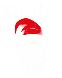 Hail Santa Skull Santa Hat Retro Heavy Metal Christmas Gift Poster