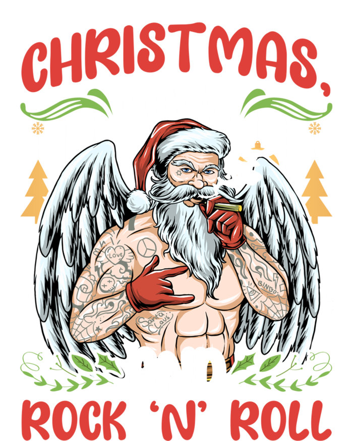 Heavy Hard Metal Santa Christmas Love And Rock N Roll Cute Gift T-Shirt