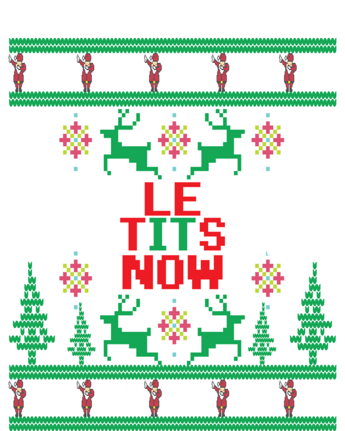 Le Tits Now Christmas Let It Snow Ugly Sweater Party Gift T-Shirt