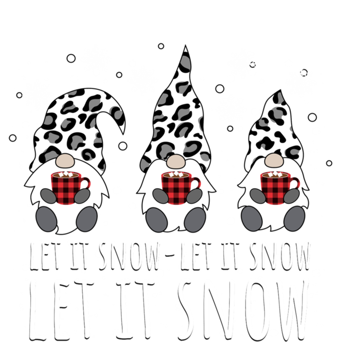 Let It Snow Winter Gnome Leopard Buffalo Plaid Snowflakes Cute Gift USA-Made Snowflake Beanie