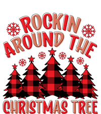 Plaid Retro Rockin Around The Christmas Tree Great Gift Ceramic Bell Ornament