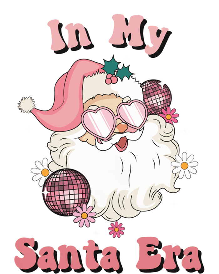 Retro Christmas In My Santa Era Pink Santa Xmas Pajamas Cute Gift T-Shirt