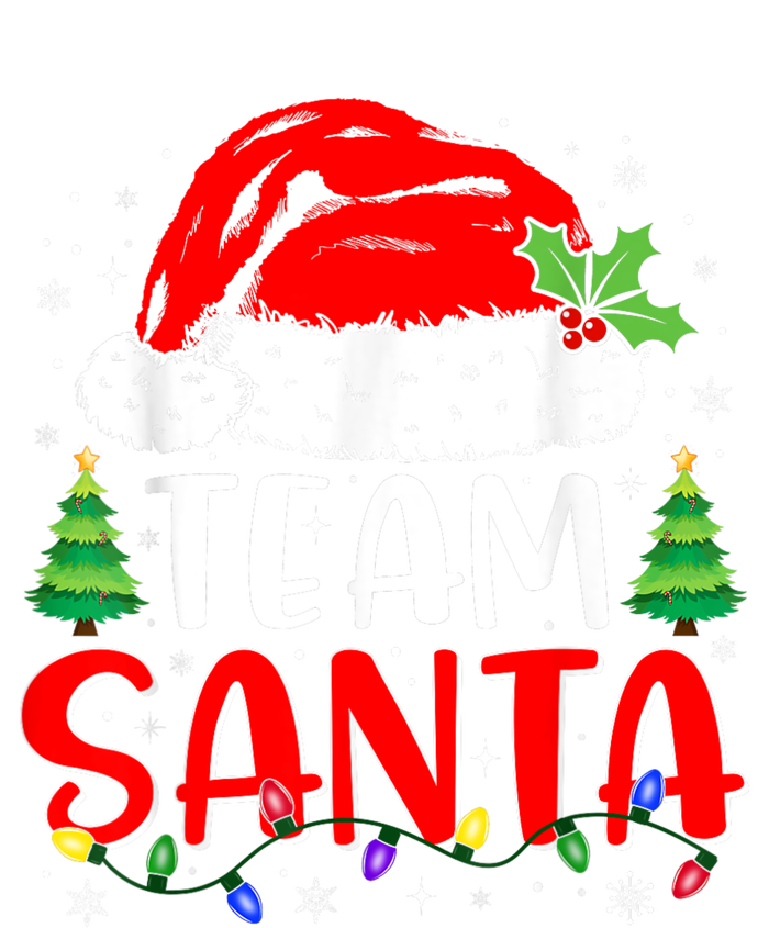 Team Santa Funny Christmas Lights Family Pajamas Matching Mesh Reversible Basketball Jersey Tank