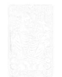 The Lovers Vintage Skeleton Couple Skull Gothic Tarot Card Canvas