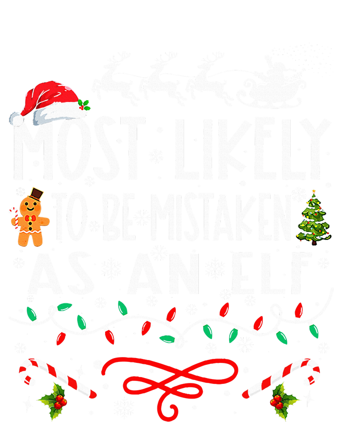 Most Likely To Be Mistaken As An Elf Family Christmas V-Neck T-Shirt