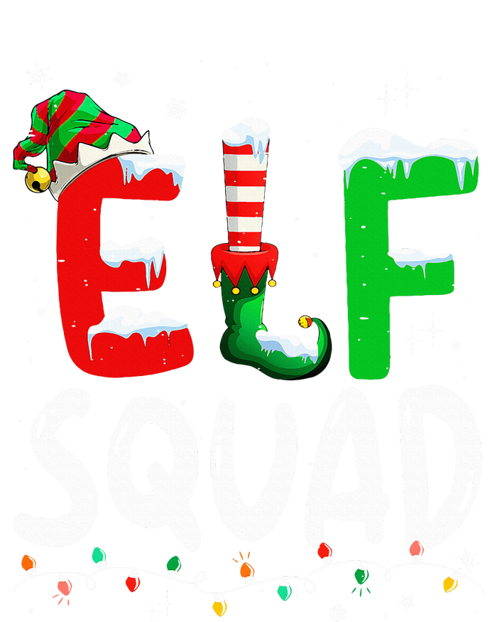 Elf Family Christmas Matching Pajamas Xmas Elf Squad Striped Beanie with Solid Band