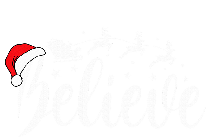 Believe Santa Xmas Pajama Funny Christmas Vibes Sustainable Beanie