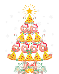 Pizza & Donut Funny Christmas Tree Merry Xmas Crustmas Light Yupoong Adult 5-Panel Trucker Hat