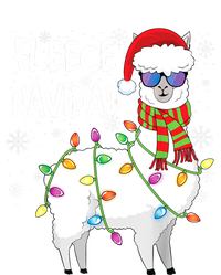 Fleece Feliz Navidad Llama Christmas Zip Tote Bag