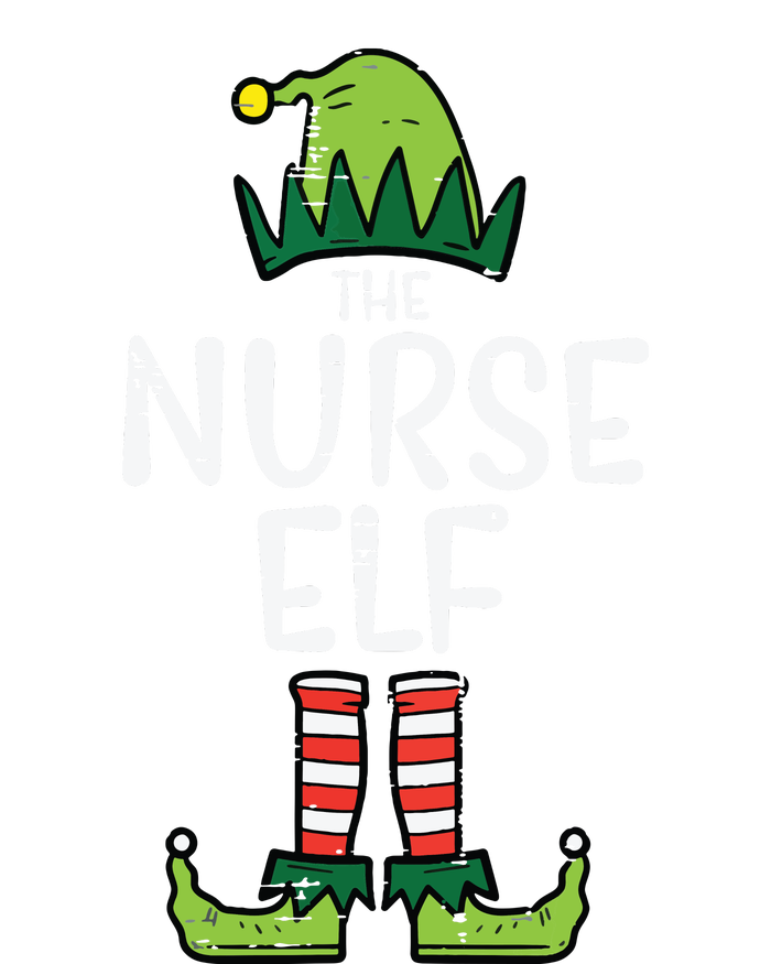 Nurse Elf Xmas Matching Christmas For Family Winter Scrub Pajama Set