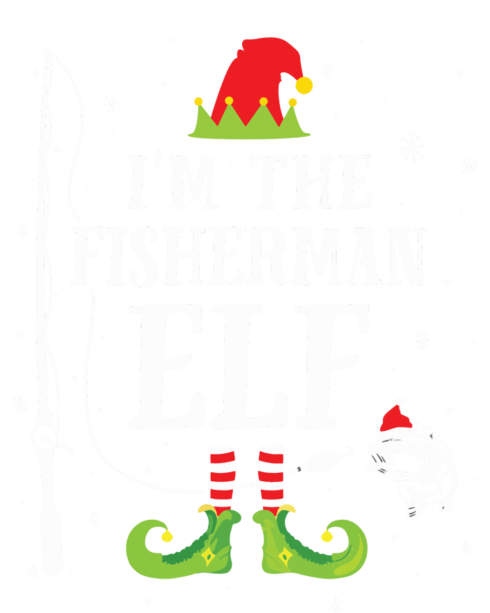 Im The Fisherman Elf Matching Funny Fishing Christmas Xmas Yupoong Adult 5-Panel Trucker Hat