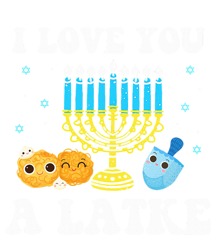 I Love You A Latke Happy Hanukkah Chanukah Pajamas Jewish  Ladies Essential Flowy Tank