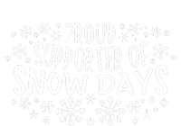 Proud Supporter Of Snow Days Funny Winter Holiday Christmas Performance Long Sleeve Polo