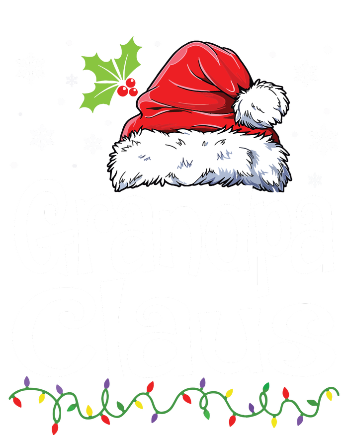 Grandpa Claus Shirts Christmas Lights Pajama Family Matching Women's Flannel Pajama Set