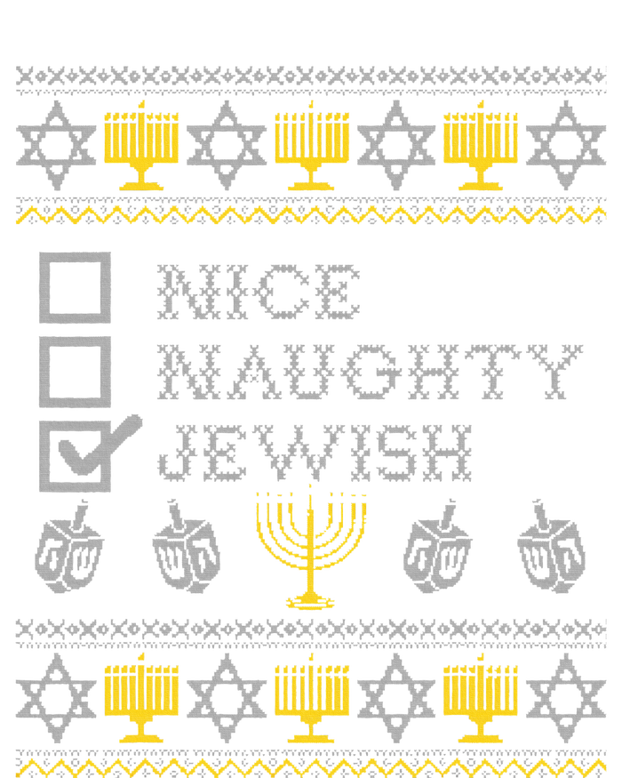 Nice Naughty Jewish Menorah Happy Hanukka Chanukah Holidays  T-Shirt