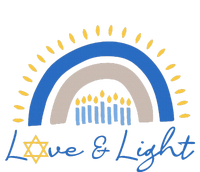 Love and Light Hanukkah Jew Menorah Jewish Chanukah  T-Shirt