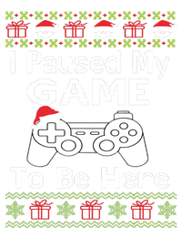 I Paused My Game To Be Here Ugly Sweater Funny Christmas Women's Fleece Hoodie