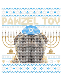 Pawzel Tov Jewish Chinese SharPei Dog Funny Hanukkah  Full-Length Apron With Pockets