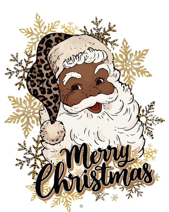 Black Santa Christmas African American Santa Tall Fusion ChromaSoft Performance T-Shirt