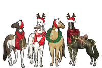 Horse Christmas Western Christmas Horse T-Shirt