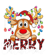 Merry Christmas Reindeer Xmas Family Pajamas Buffalo Plaid T-Shirt