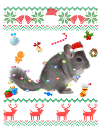 Funny Ugly Xmas Sweater Animals Lights Christmas Chinchilla Gift Women's T-Shirt