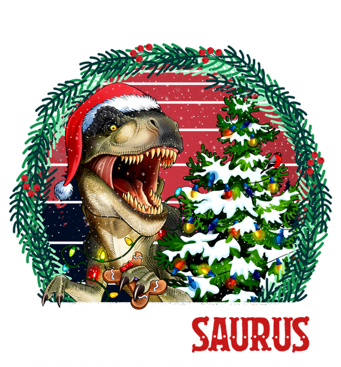 Grandmasaurus Santa Grandma Dinosaur Trex Xmas Tree Light Gift Premium Hoodie