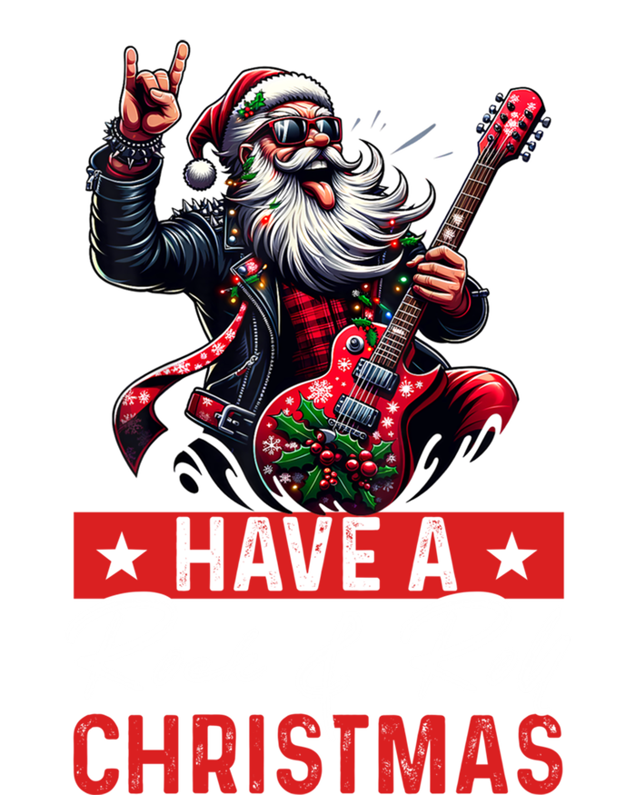 Have A Rock And Roll Christmas Funny Santa Guitar Player Great Gift Full Zip Hoodie