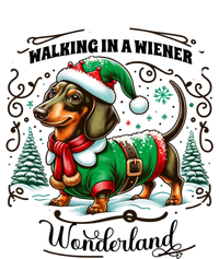 Dachshund Christmas Walking In A Wiener Wonderland Cute Dog Gift Women's Flannel Pajama Set