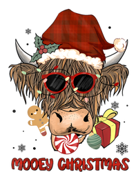 Mooey Christmas Hairy Highland Cow Xmas Light Santa Hat Gift Tall T-Shirt