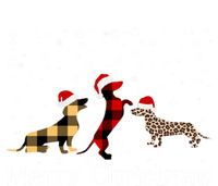 Dachshund Merry Christmas Cute Plaid Leopard Doxie Dog Xmas Gift Sustainable Beanie