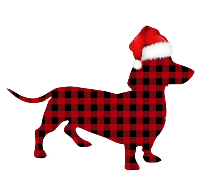 Dachshund Red Plaid Buffalo Christmas Pajamas Family Funny Gift Great Gift Tie-Dye T-Shirt