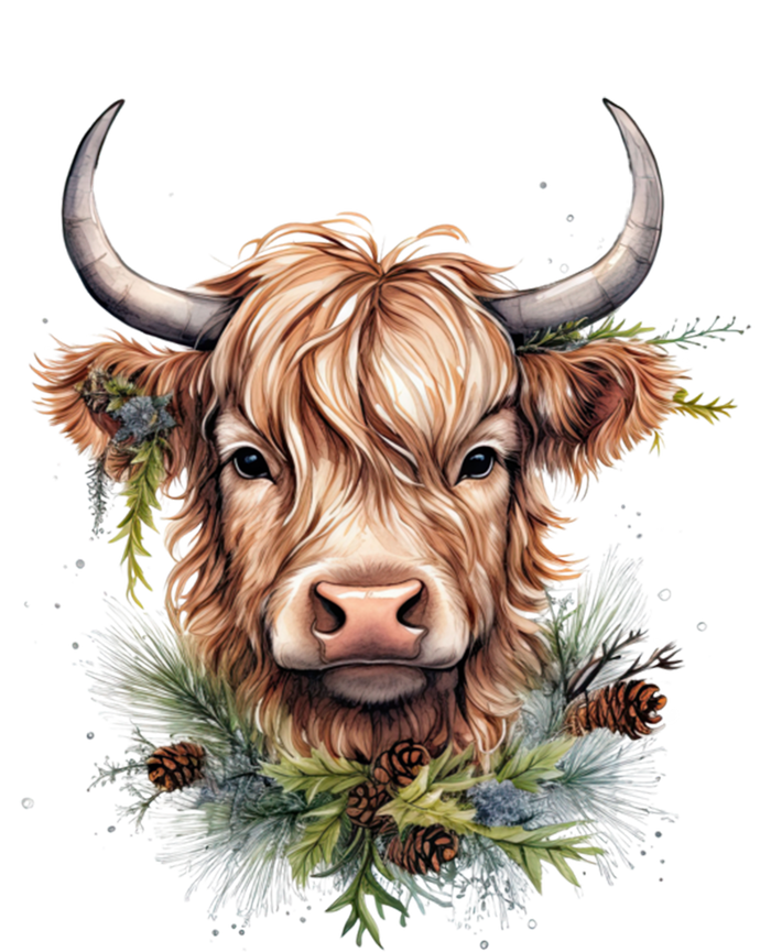 Scottish Highland Cow Cattle Hairy Cow Christmas Meaningful Gift T-Shirt