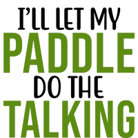 Ill Let My Paddle Do The Talking Pickleball Women's Crop Top Tee