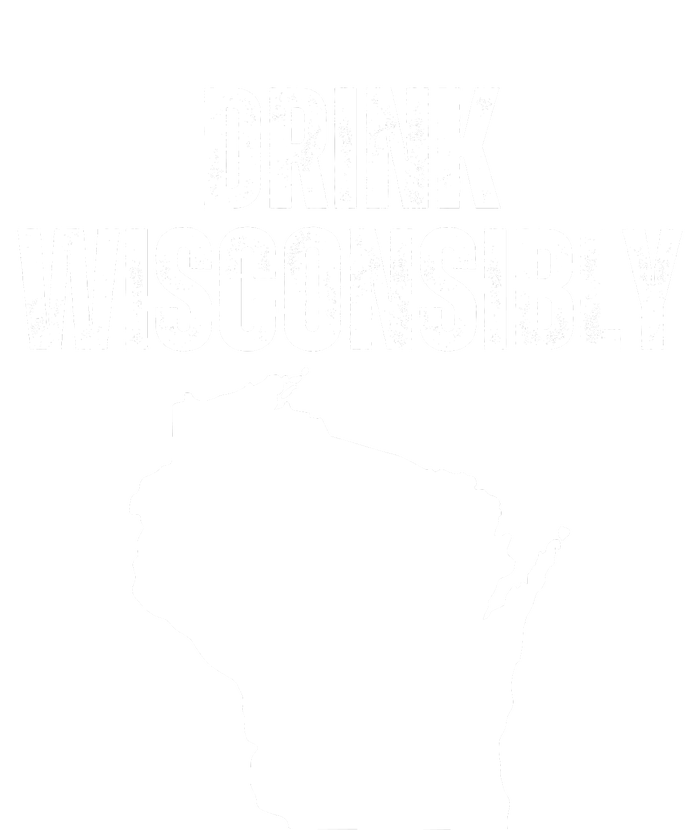 Funny Wisconsin State Map Drinking Trip Drink Wisconsibly Womens Cotton Relaxed Long Sleeve T-Shirt