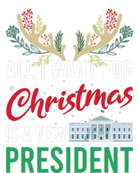 Funny All I Want For Christmas Is A New President Ugly Xmas Kids Sweatshirt