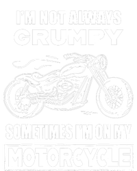 IM Not Always Grumpy Sometimes IM On My Motorcycle Women's Tri-Blend 3/4-Sleeve Raglan Shirt